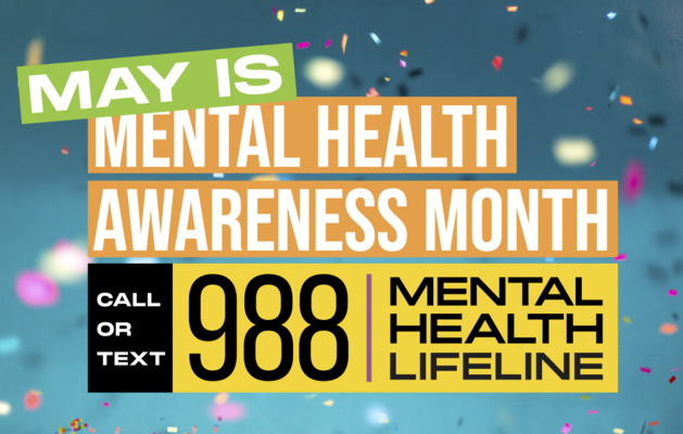 The 988 Mental Health Lifeline is designated as a three-digit number for the National Suicide Prevention Lifeline. The 988 Mental Health Lifeline operates 24/7 and offers services for mental health crisis calls. Operators are licensed and certified health crisis specialists who answer calls, connect to and dispatch local services and mobile crisis teams. 
May is Mental Health Awareness Month and the department of Oklahoma’s Mental Health & Substance Abuse has a goal to bring awareness and shift the stigma associated with mental health issues, raise awareness of resources available for those dealing with mental health issues and to start conversations encouraging those in need to seek support and treatment.