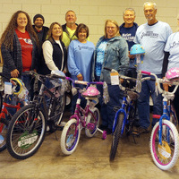 Waste Connection Donates Bicycles to Marlow Samaritans
Waste Connections services donated six bicycles this year to the Marlow Samaritans which will be gifted on Saturday to bring joy to a few youngsters this Christmas season. Chesney Busing, left, with WC, said the company conducts bicycle builds nationwide. Each district is responsible for generating donations among its employees. Waste Connections matches each district’s donations, and bicycles are bought closer to the holiday season in order to get the most out of their donations. The employees have a “build day” to put all the bicycles together. They coordinate with the City of Marlow to make the donations possible. Pictured: WC staff on the left, Chesney Busing, Kristina Shoefstall (front) and Blake Thurlo, Garry Arbuckle (back); and Samaritans, third from left, Paula Belcher, Brenda Ross, Scott Dittner (back row), Bobby Cobb, Mary Cobb, and City Administrator Jason McPherson. Photo by Toni Hopper/The Marlow Review
Published Dec. 14, 2023