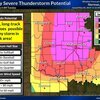 Swipe to see all graphics and information from the National Weather Service in Norman for today, May 6, 2024. (Five Images per NWS Norman X account)