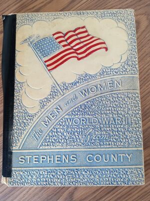 We discovered some of our information on veterans in this vintage book, "The Men and Women of Stephens County, World War II." We appreciate Glenda Duncan taking the time to share her book with us so we could research these two men. If you happen to have a copy of this book and would like to donate it to our newspaper, please contact editor, Toni Hopper at 580-658-6657, or email: news@marlowreview.com