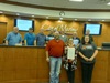 Red Ribbon Week
Brian Webb, Brooke Anthony, and Gina Olheiser, all with Wichita Mountains Prevention Network, attended the Marlow City Council meeting Sept. 26, 2023, in which the organization and the city recognized October 23-31, 2023 as Red Ribbon Week with an official proclamation. WMPN’s mission for Red Ribbon Week is aimed at encouraging youth to stay drug free. Back row, council Tom Wheat, Tandy Banks, Nuell Brown, Neal Moore, Jon Rich, Greg Brooks, and Mayor Jeff Prater. Photo by Toni Hopper/The Marlow Review