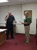 Marlow Police Chief Ronnie Smith is administered his official oath of duty Monday, July 31, 2023, by City Administrator Jason McPherson. Photo by MPD Lt. Gina Phillips