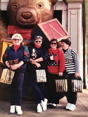 Christi Monsey, Karen McPherson, Sarita Wheat and Bridgett Garrett on their first trip to Kansas City, MO "many years ago! 1993" Photos submitted by Sarita Wheat